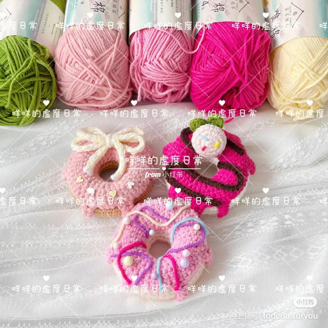 Cute Colorful Crochet Donuts Amigurumi Pattern Chart