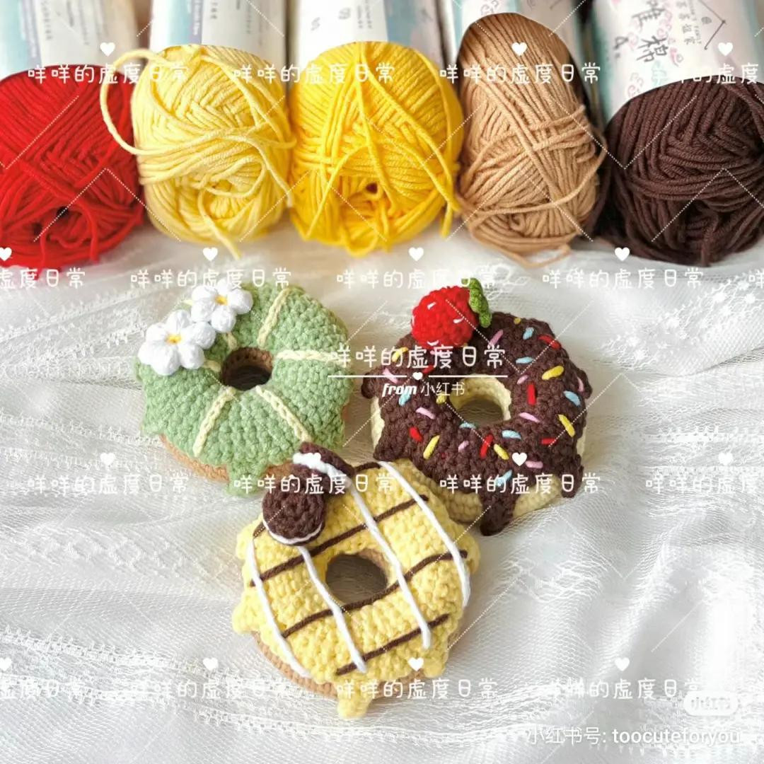 Cute Colorful Crochet Donuts Amigurumi Pattern Chart