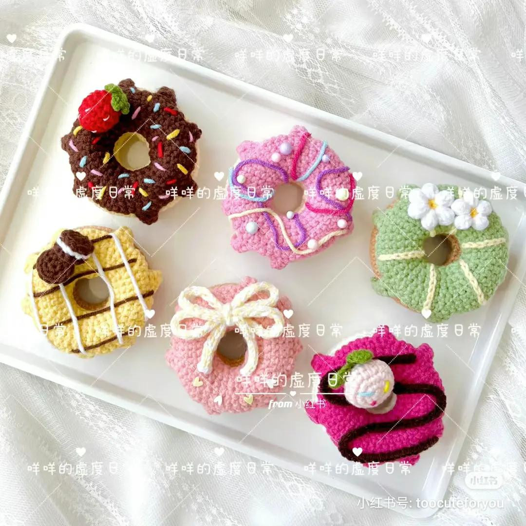 Cute Colorful Crochet Donuts Amigurumi Pattern Chart