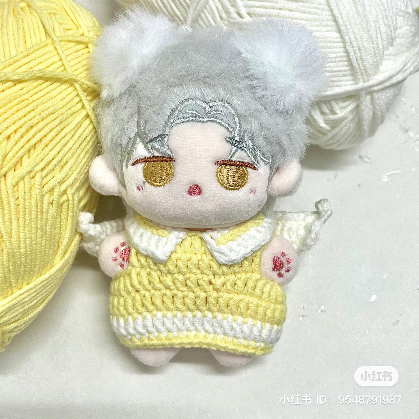 Cute Crochet Angel Wings Dress Pattern for 10cm Doll