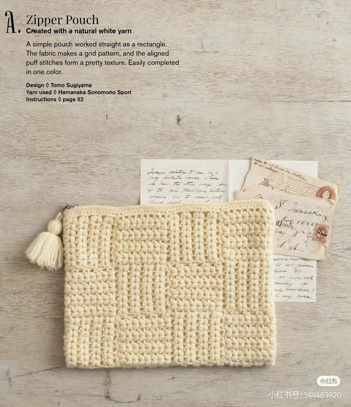 Cute Crochet Bags: Zipper Pouch, Granny Bag, and Square Bag Patterns with Charts