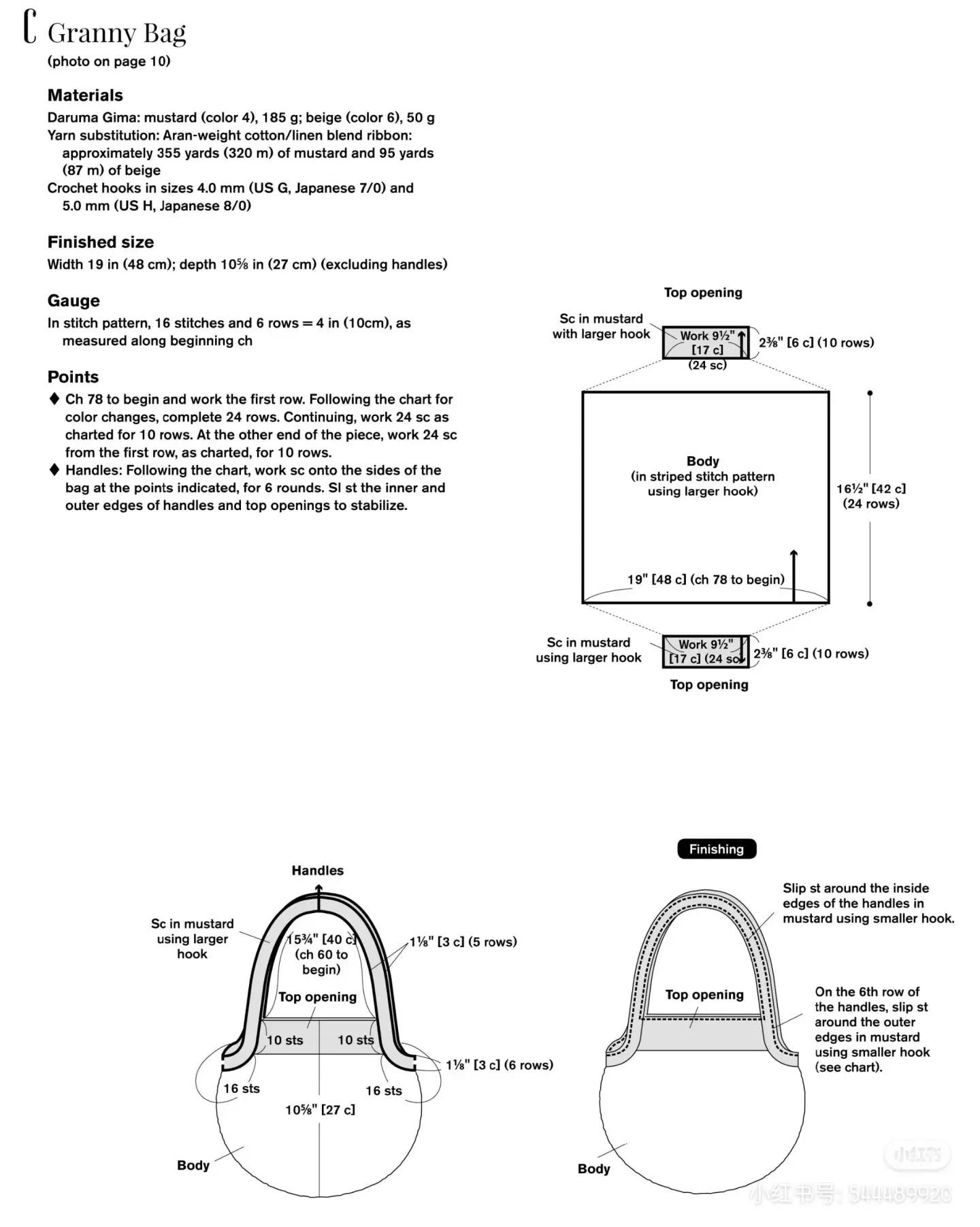 Cute Crochet Bags: Zipper Pouch, Granny Bag, and Square Bag Patterns with Charts