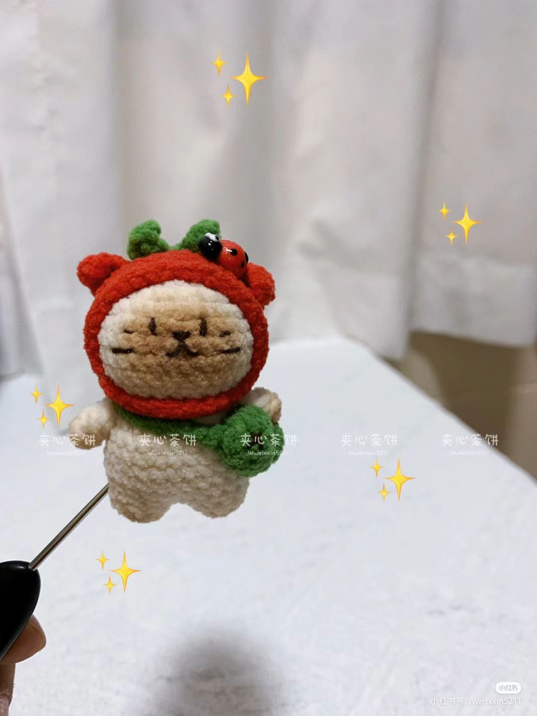 Cute Crochet Bear Pattern Chart with Backpack and Flower Hat