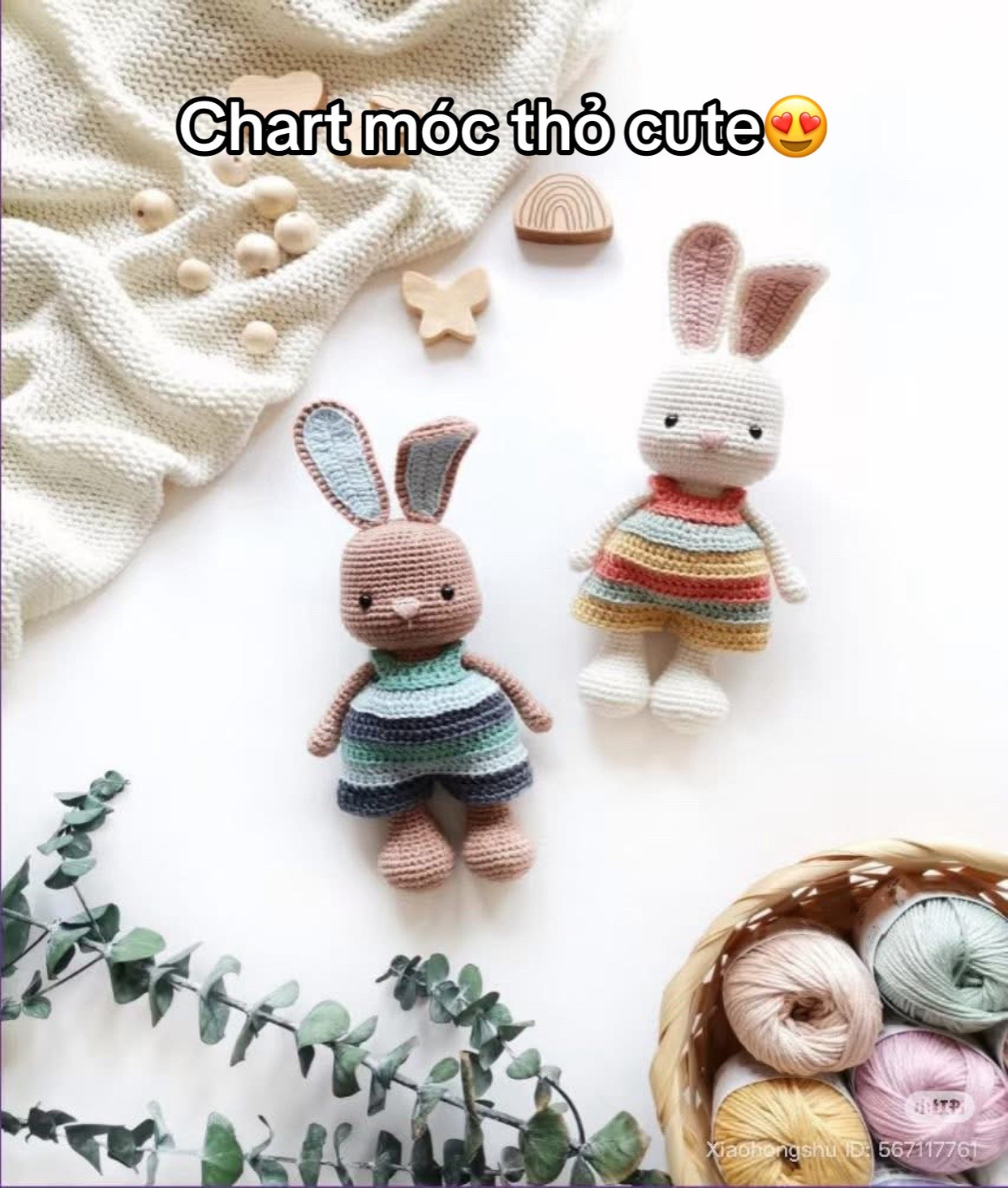 Cute Crochet Bunny Doll Chart Pattern