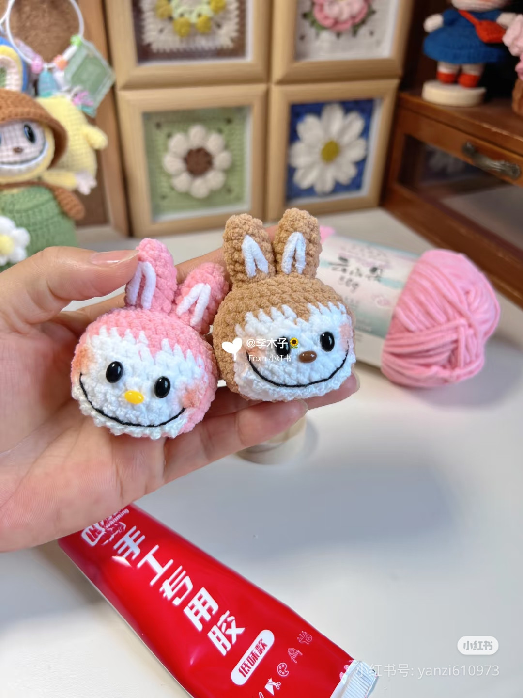 Cute Crochet Bunny Rabbit Doll Amigurumi Pattern Chart Tutorial