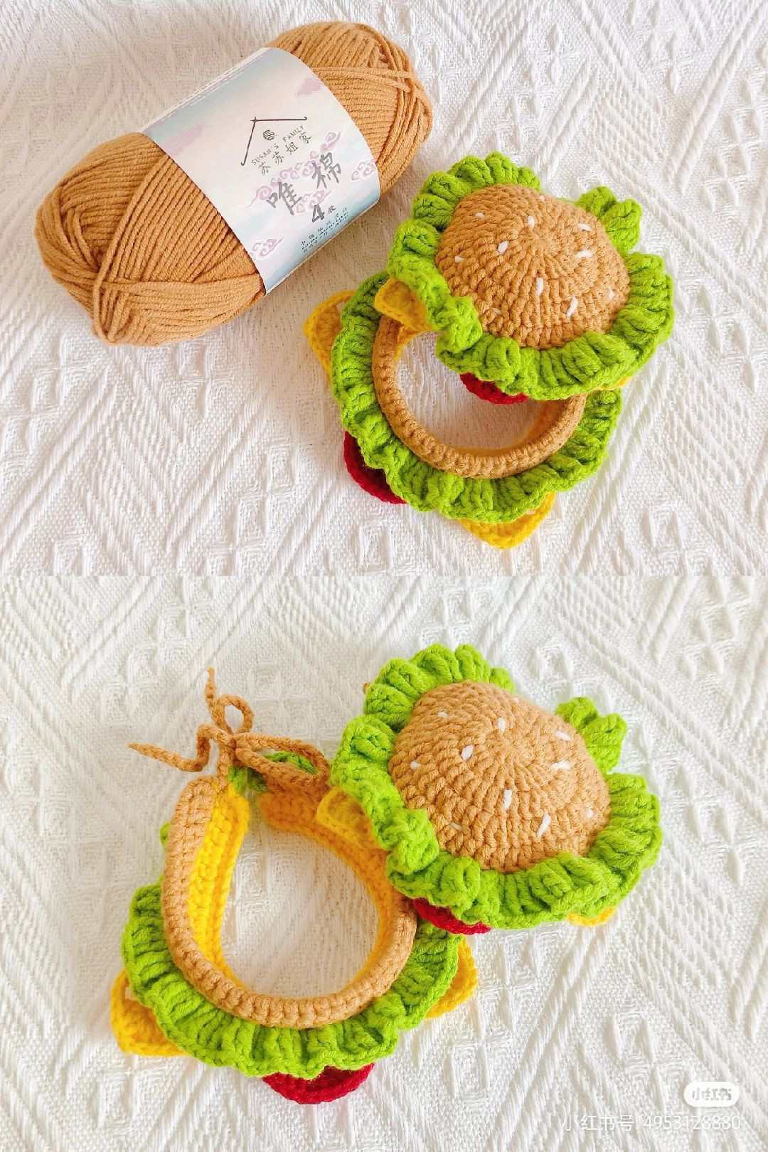 Cute Crochet Burger Collection: Amigurumi Rabbit, Bag & Pattern Chart