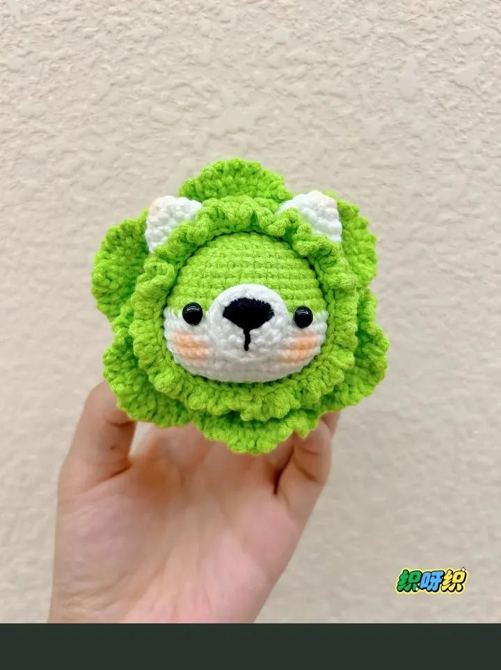 Cute Crochet Cabbage Dog Amigurumi Pattern Chart