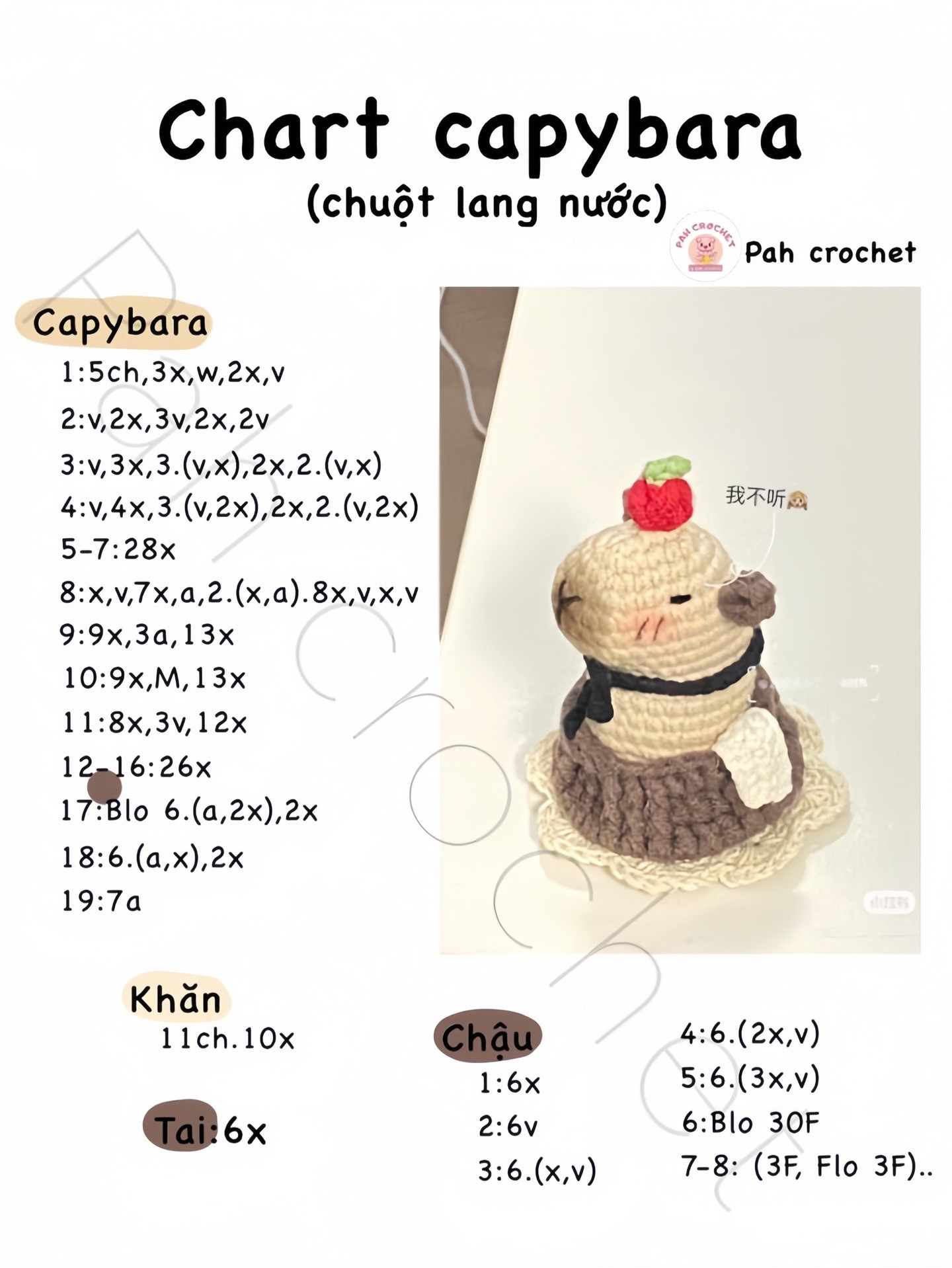 Cute Crochet Capybara Patterns: Lotus, Burger & Spiderman Hat