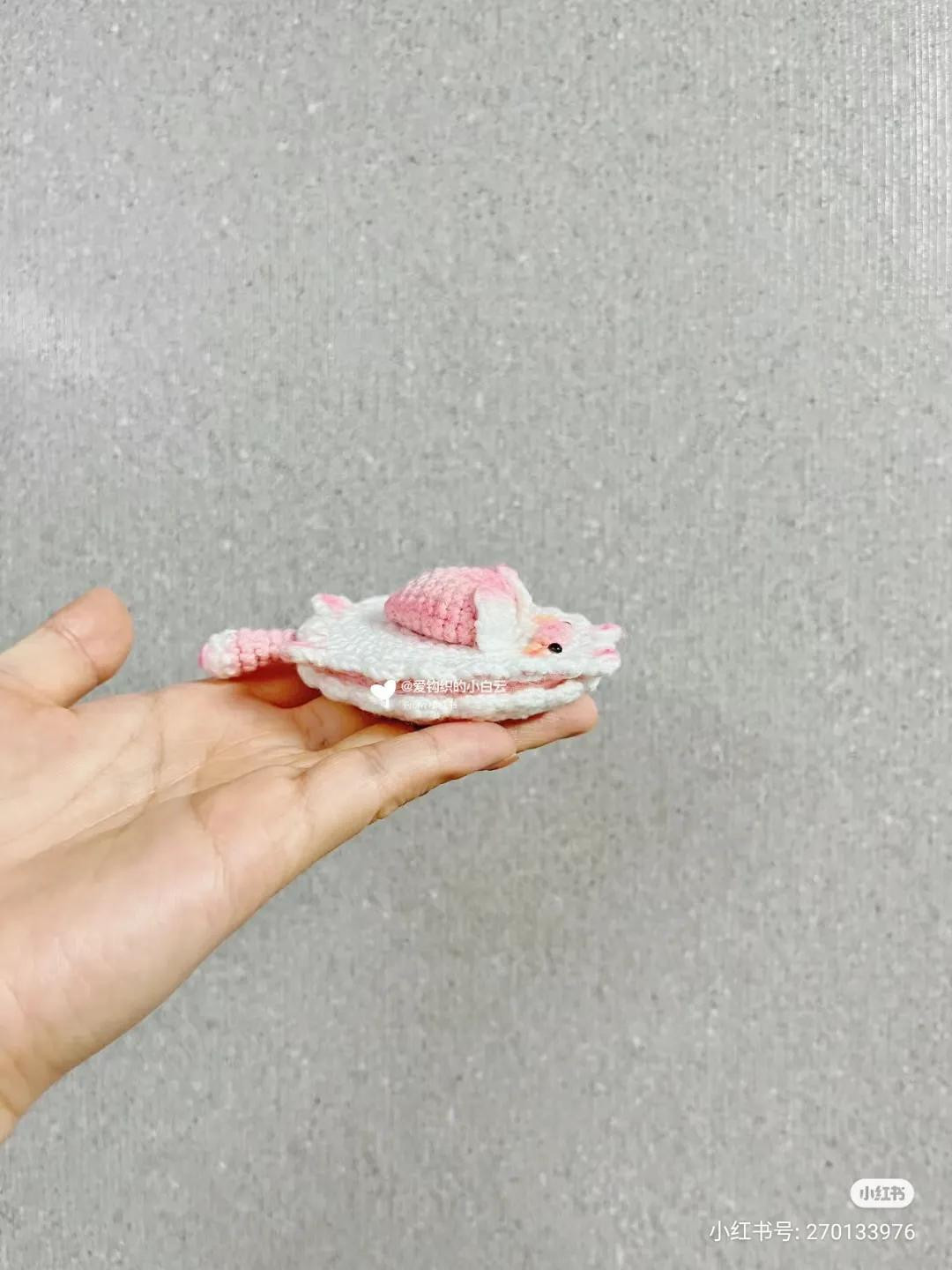 Cute Crochet Cat Heart Mirror with Chart