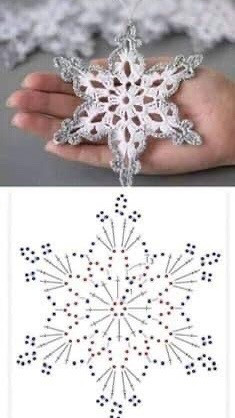 Cute Crochet Christmas Ornaments: Santa, Stars & Snowflakes Flat Charts