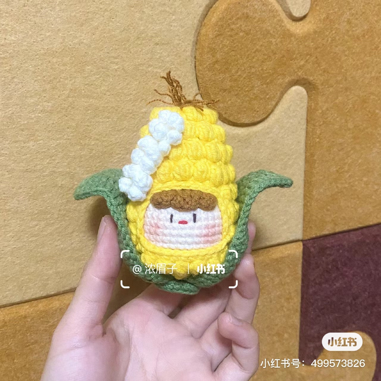 Cute Crochet Corn and French Fries Doll Pattern Chart
