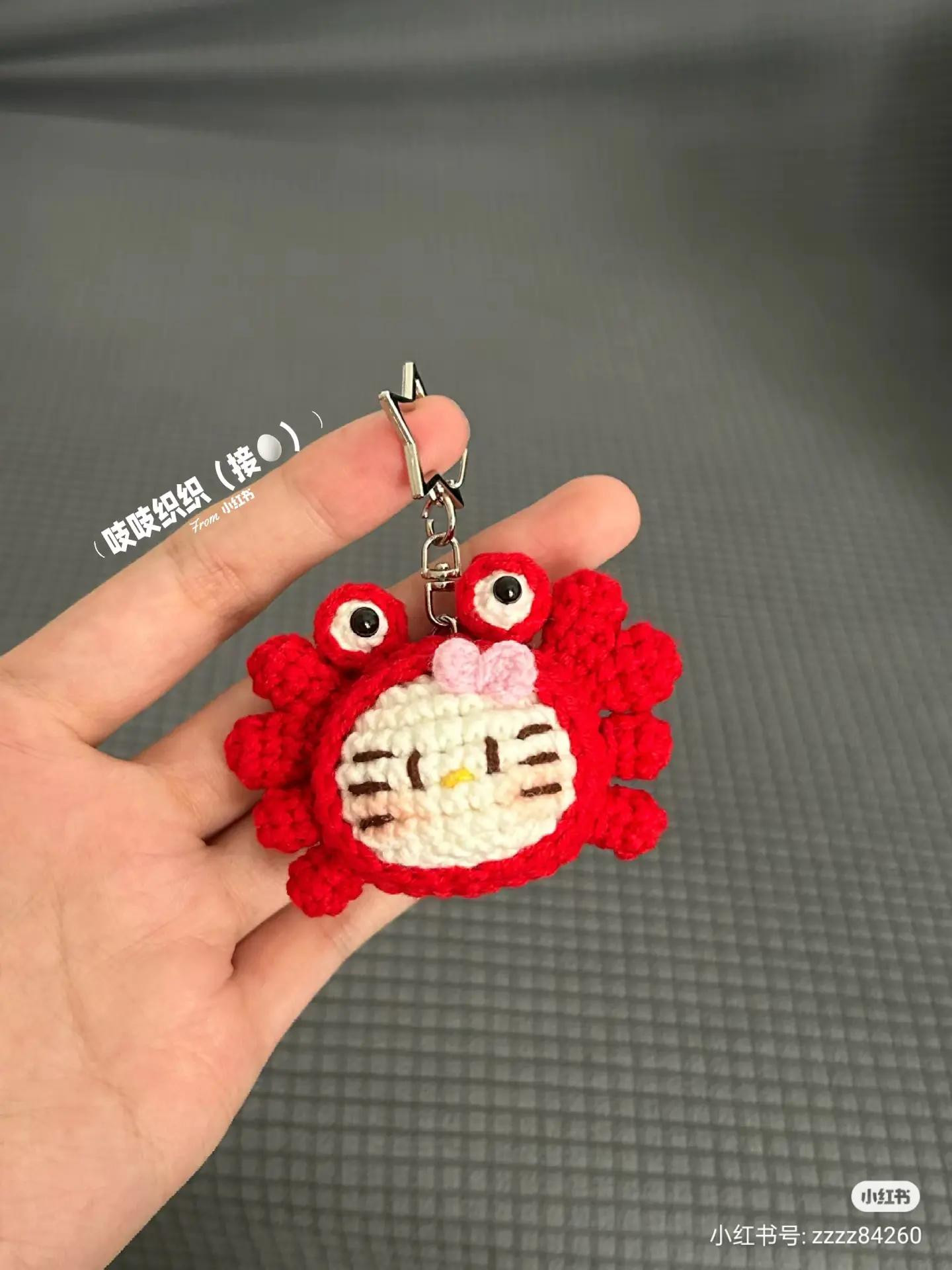 Cute Crochet Crab Kitty Amigurumi Pattern with Detailed Instructions