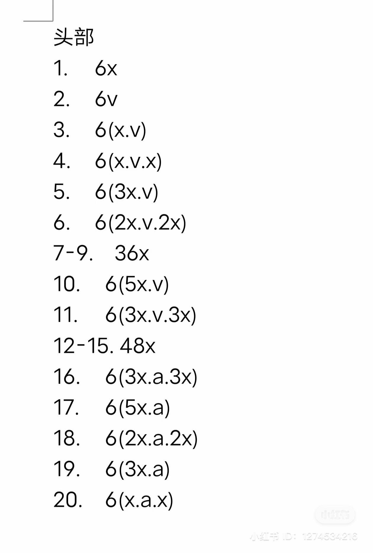Cute Crochet Deer Amigurumi Pattern Chart