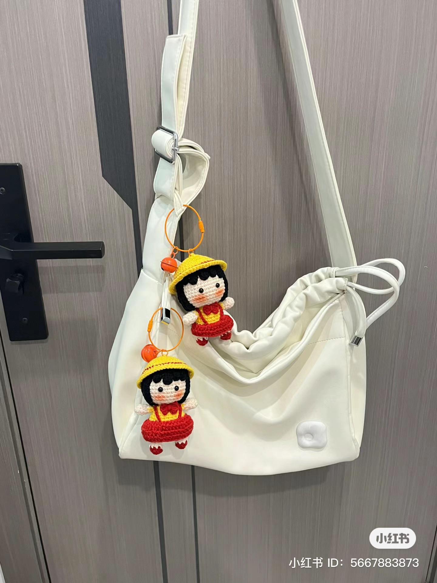 Cute Crochet Doll Keychain Pattern with Chart Instructions