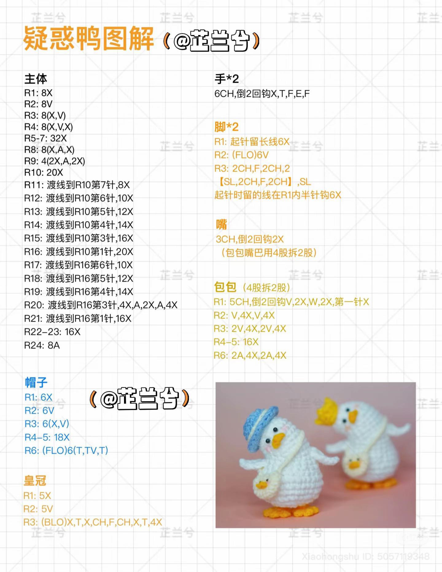 Cute Crochet Duck Amigurumi Collection and Patterns