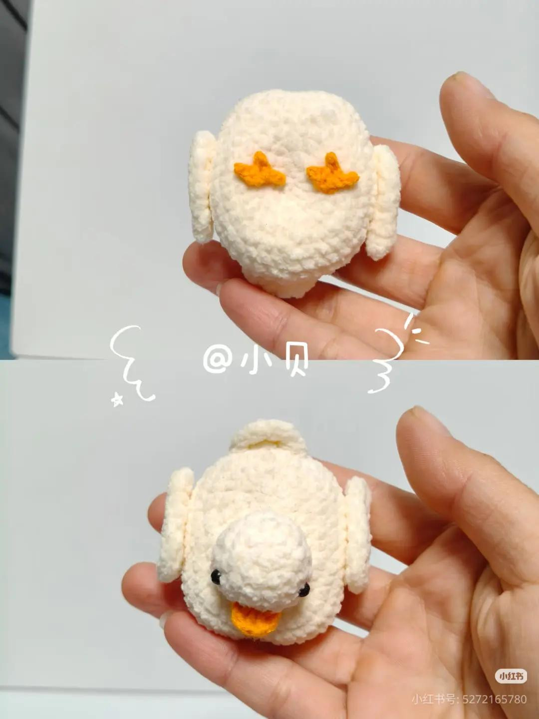 Cute Crochet Duck Pattern Tutorial with Handwritten Chart