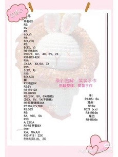 Cute Crochet Easter Bunny in Chocolate Donut Pattern