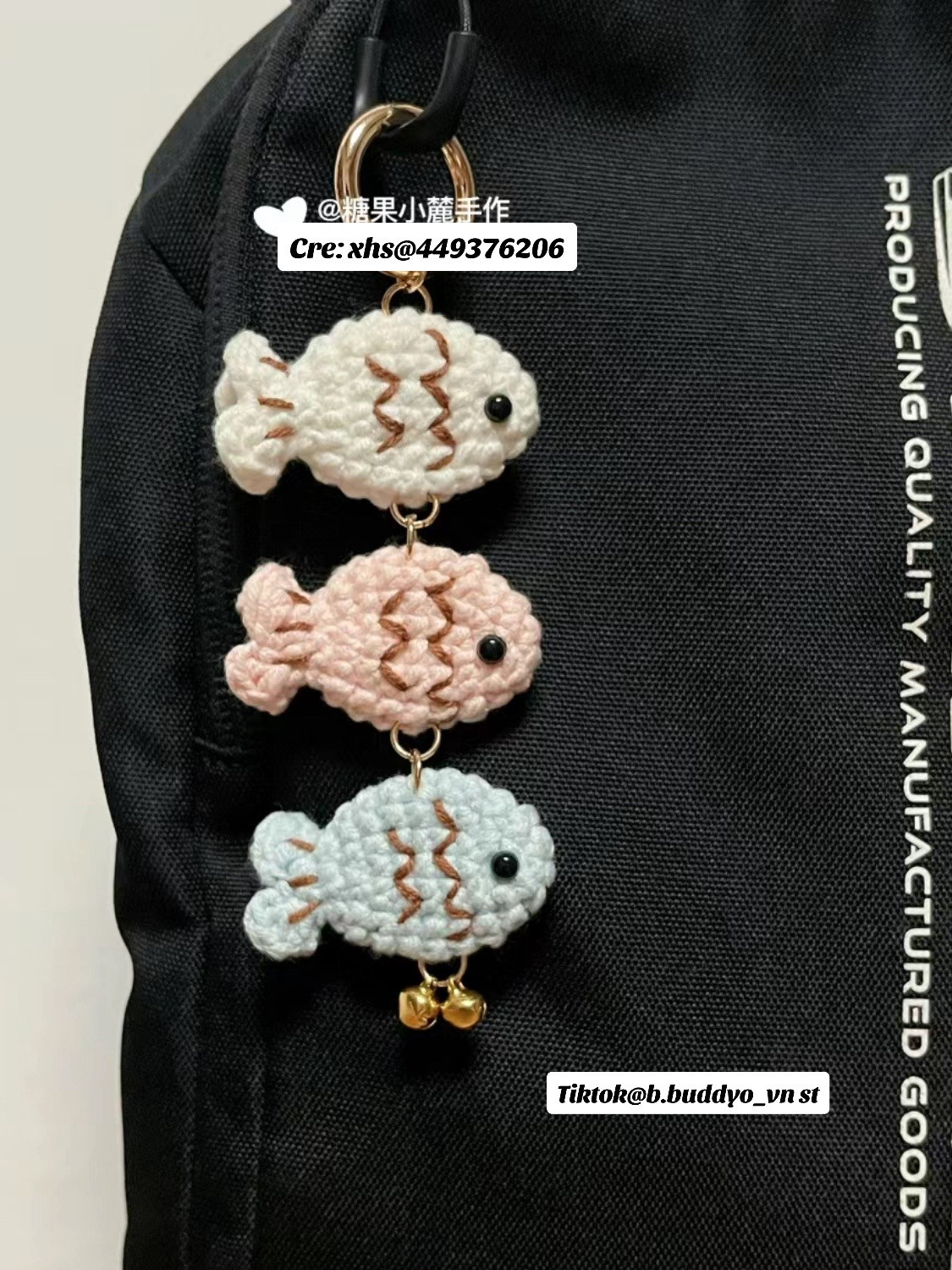 Cute Crochet Fish Keychain Pattern Tutorial