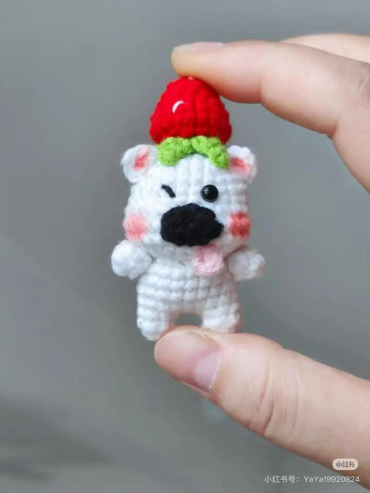 Cute Crochet Flower Dog Doll Pattern with Frog Bag
