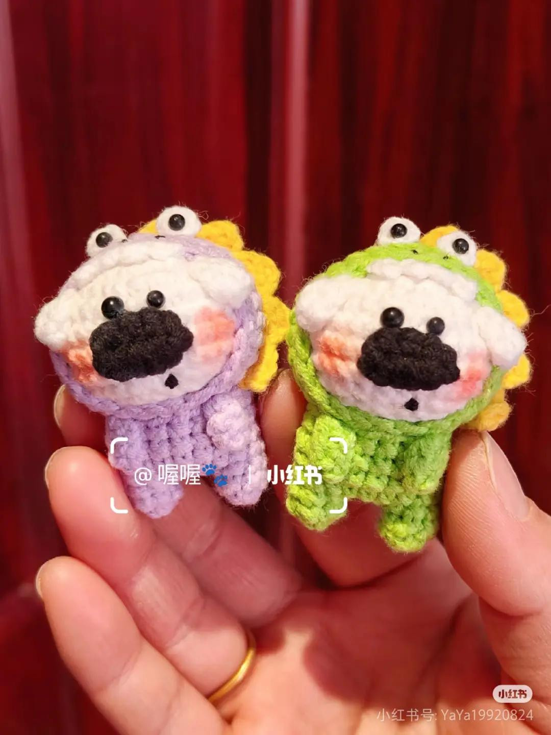 Cute Crochet Flower Dog Doll Pattern with Frog Bag