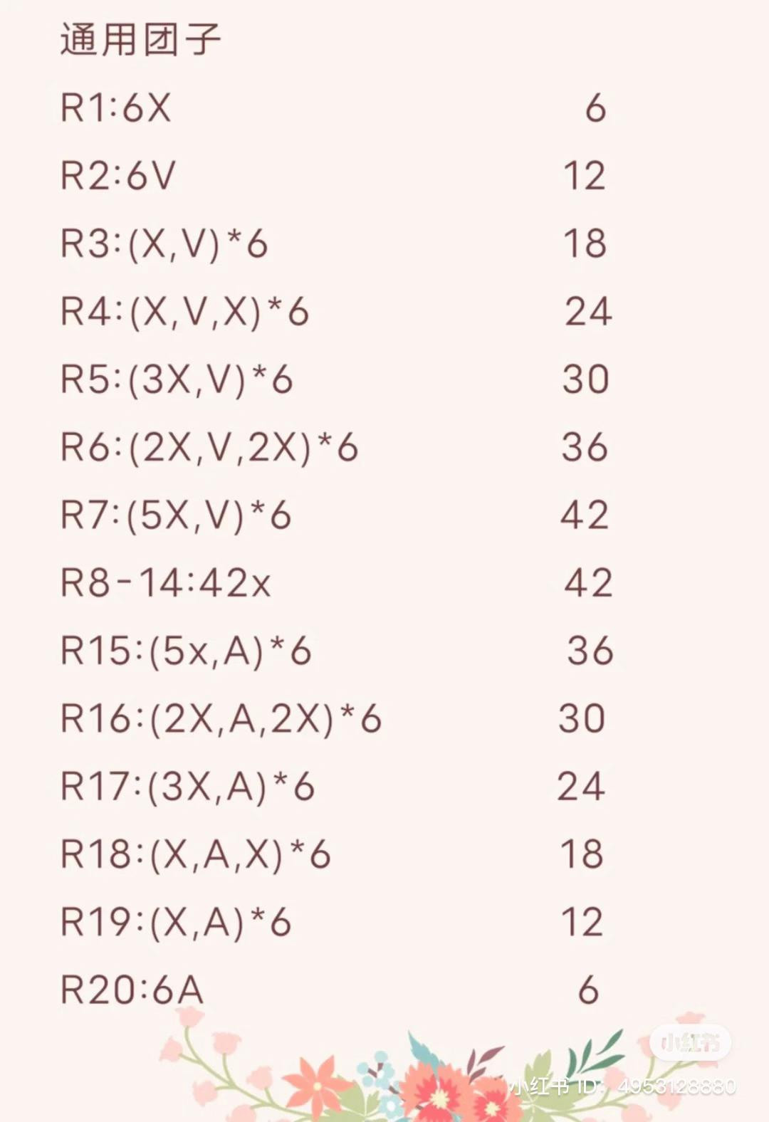 Cute Crochet Flower Dumpling Doll with Chart