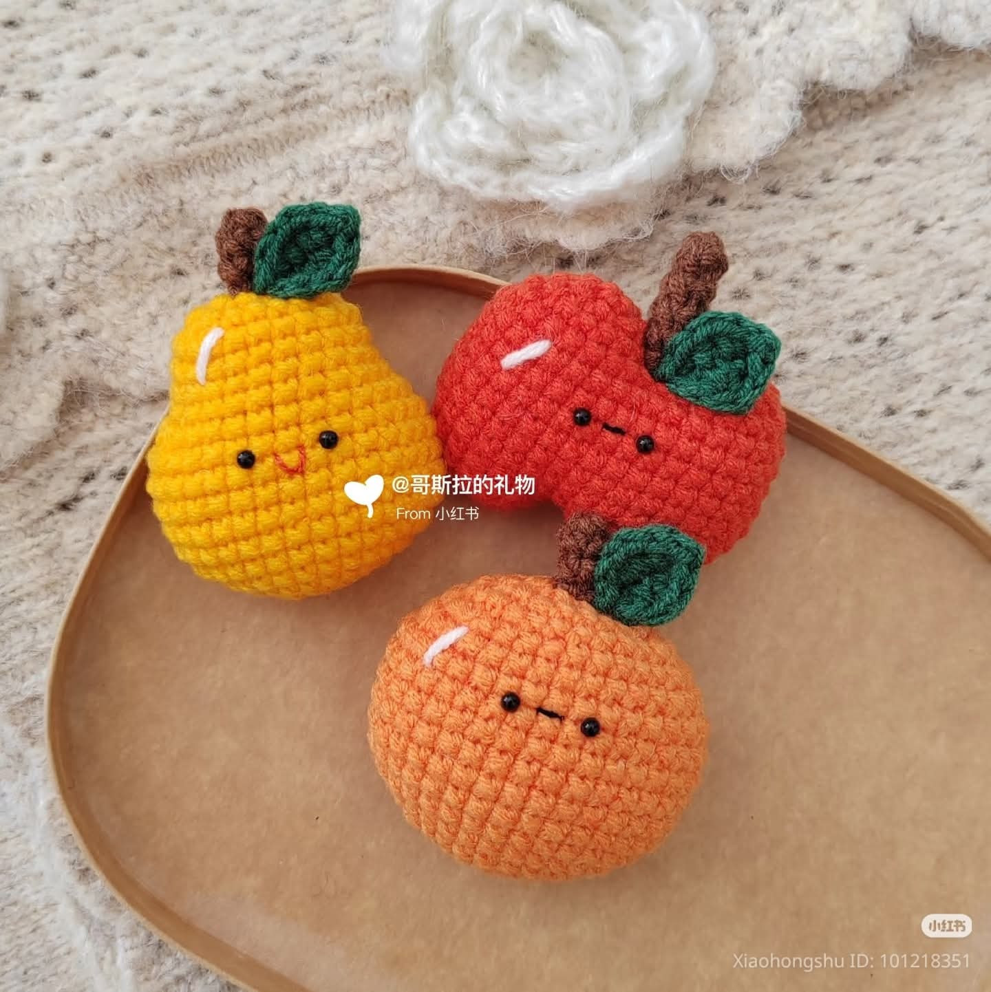 Cute Crochet Food Pattern Chart: Fried Egg, Tomato, and Vegetables