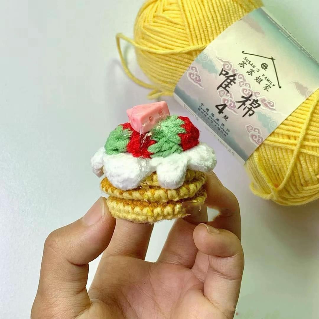 Cute Crochet Food Pattern: Ice Cream Cone and Pancake Cake Chart