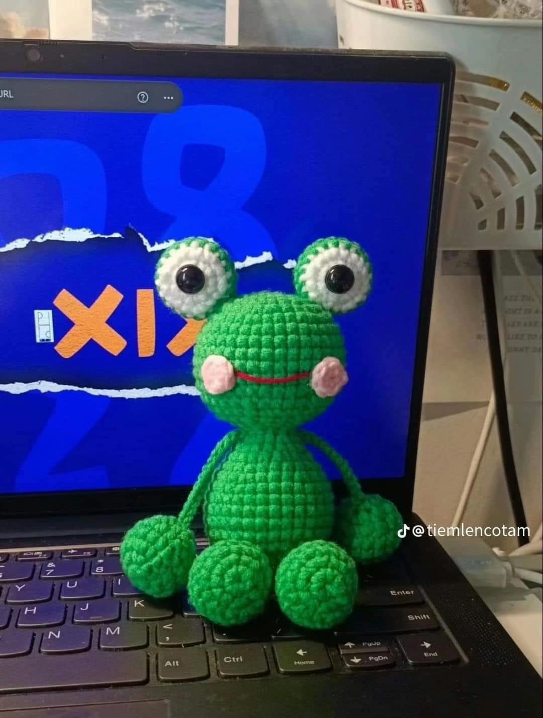 Cute Crochet Frog Amigurumi Free Pattern Chart