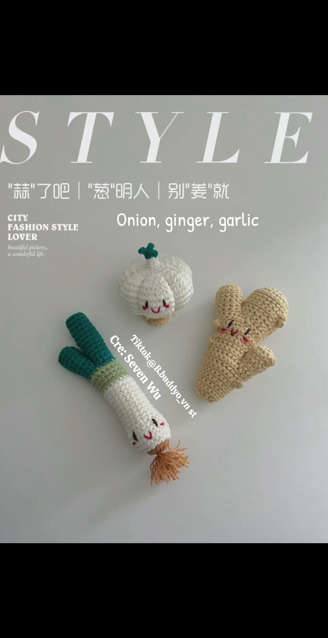 Cute Crochet Garlic Amigurumi Pattern Tutorial