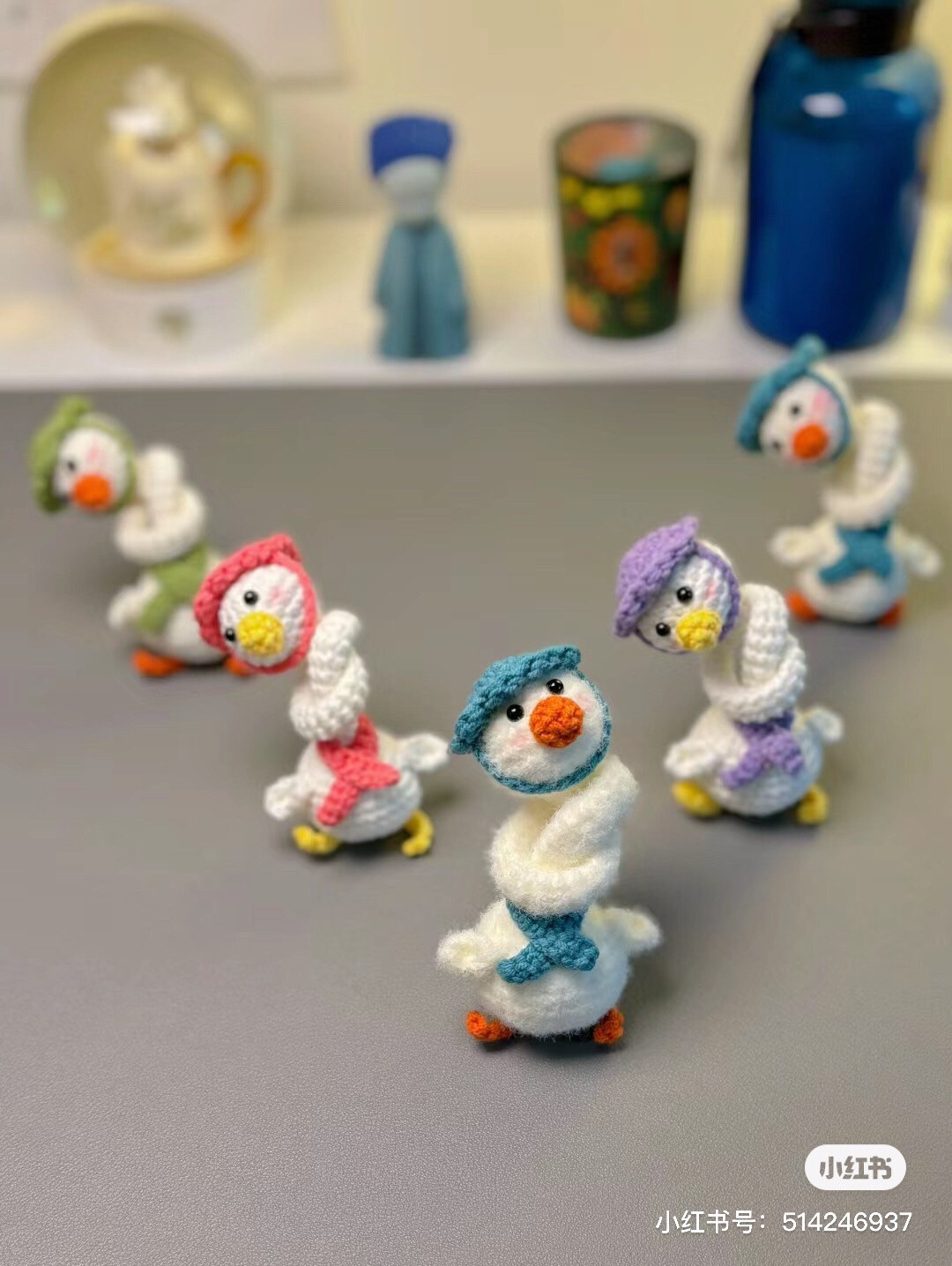 Cute Crochet Goose Amigurumi with Hat and Scarf Pattern