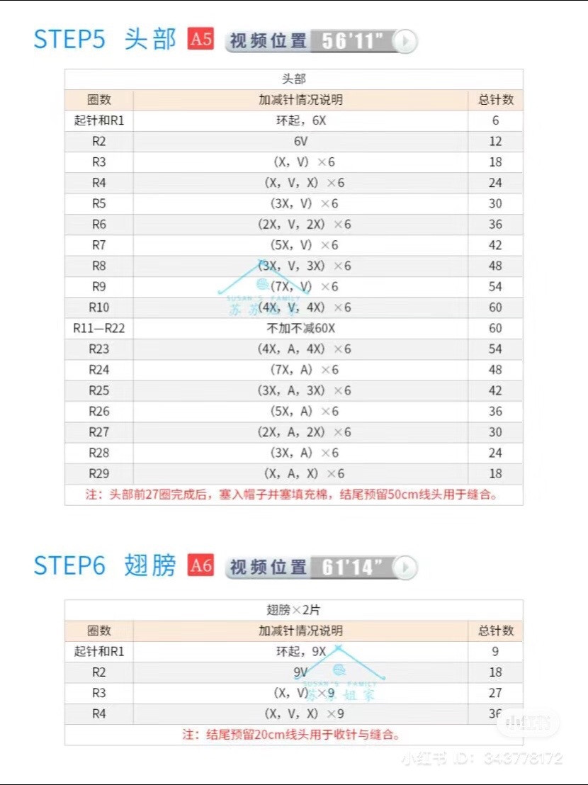 Cute Crochet Goose Doll Wearing Yellow Flower Hat Pattern Chart