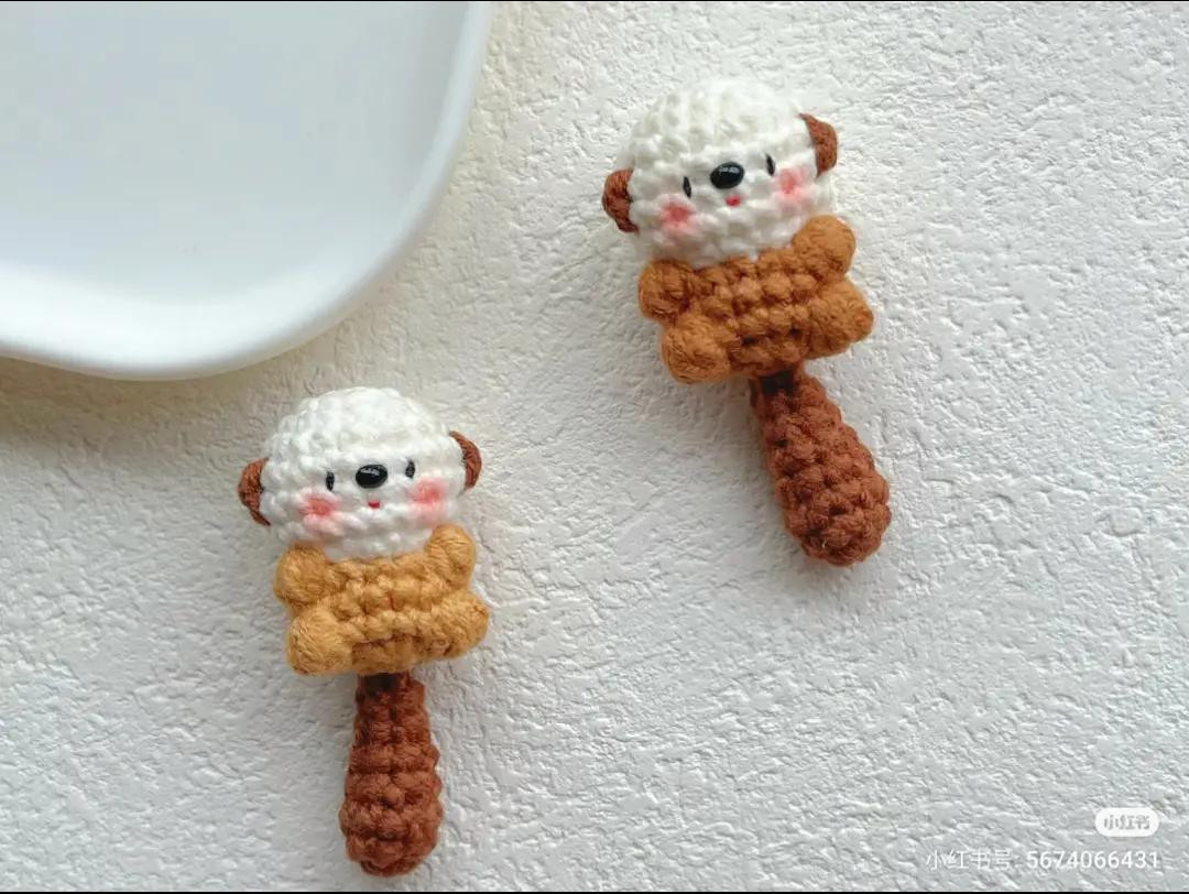 Cute Crochet Gummy Bear Keychain Pattern Chart