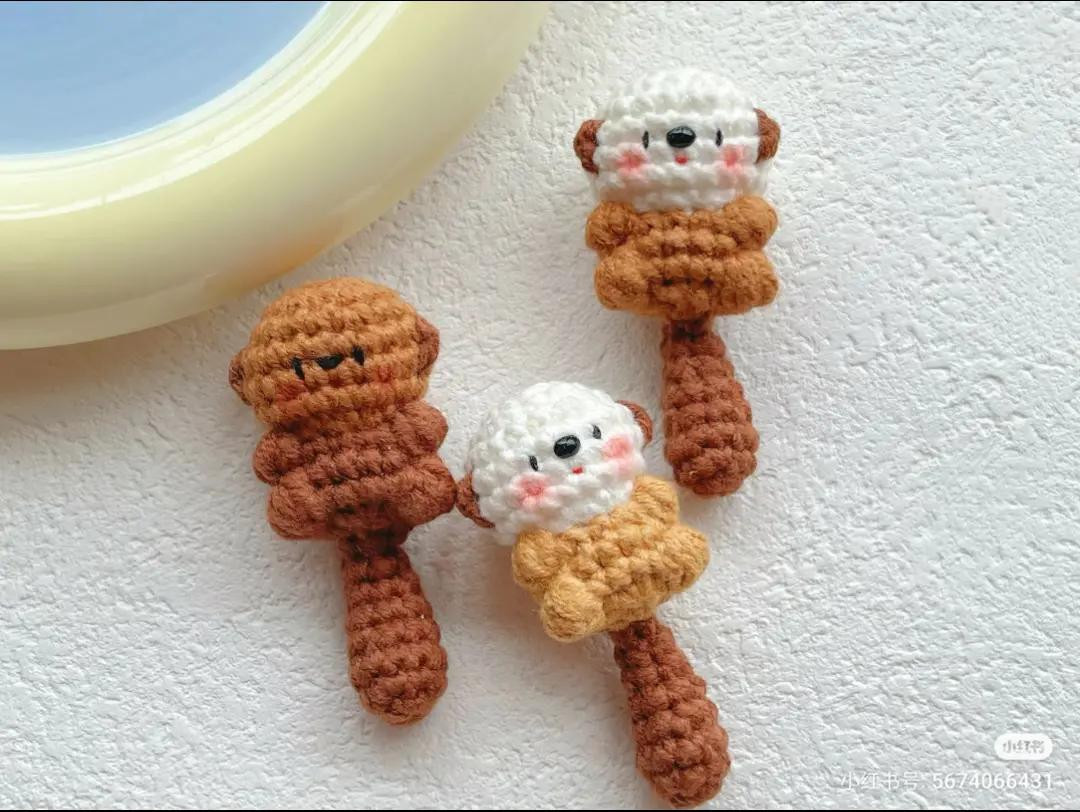 Cute Crochet Gummy Bear Keychain Pattern Chart