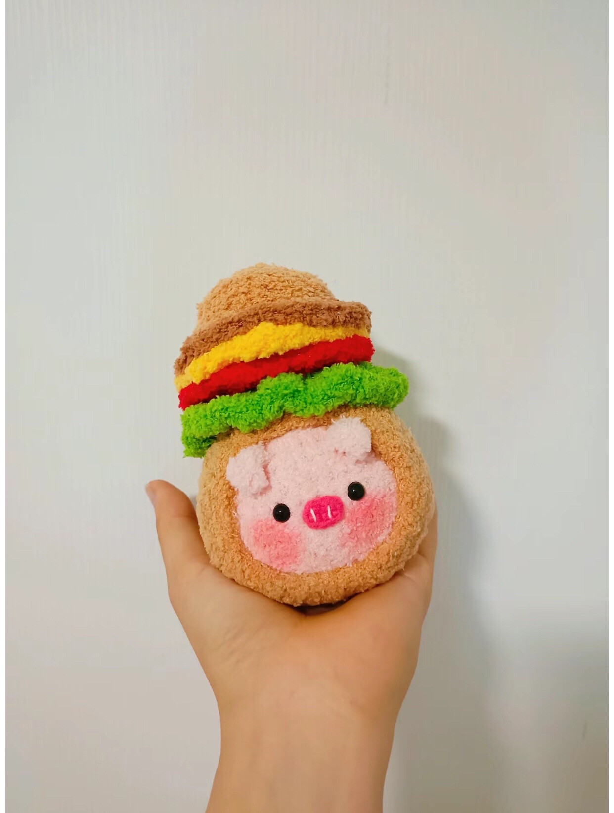 Cute Crochet Hamburger Pig Amigurumi Tutorial Pattern