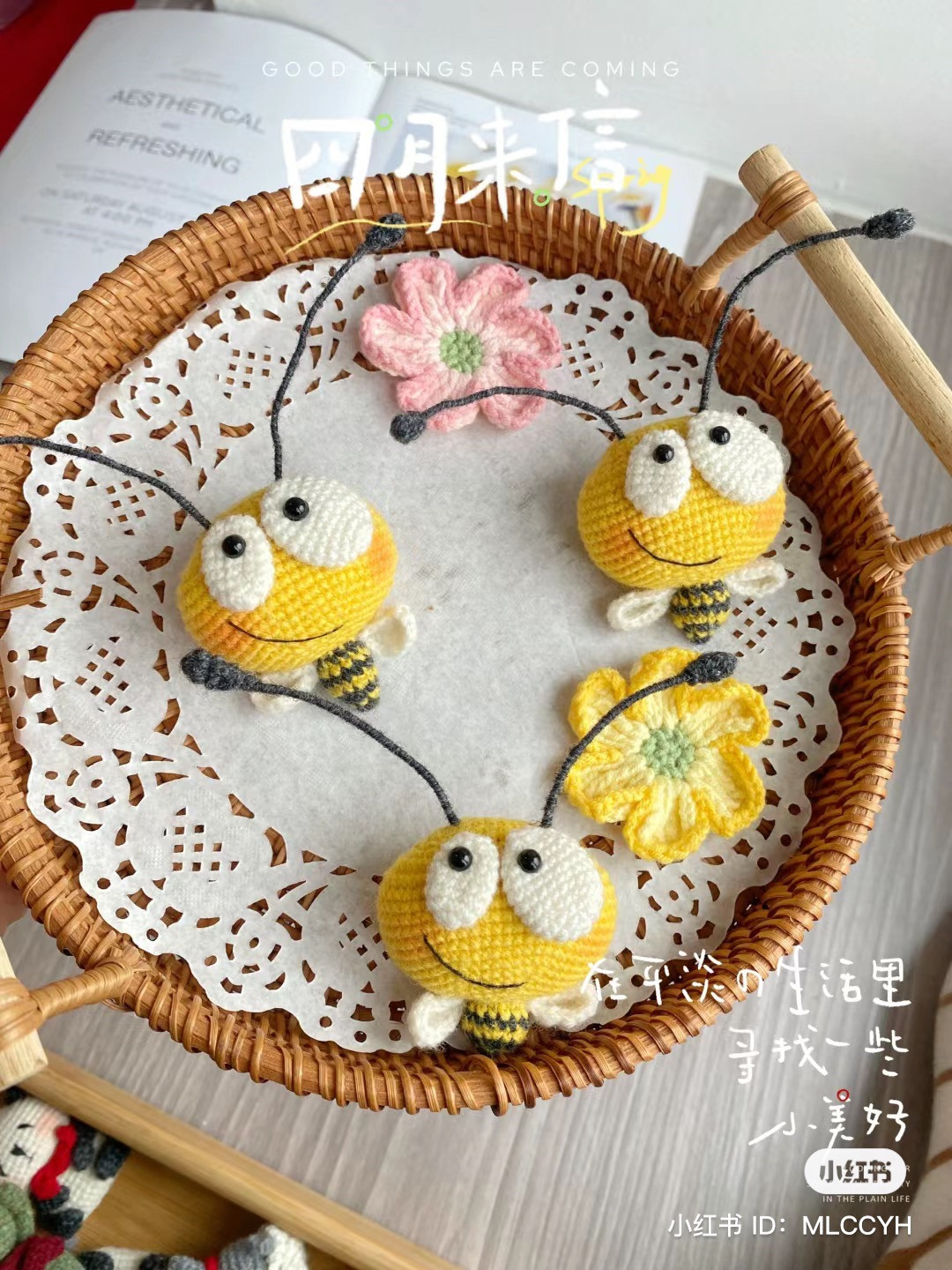 Cute Crochet Honey Bee Amigurumi Pattern with Chart