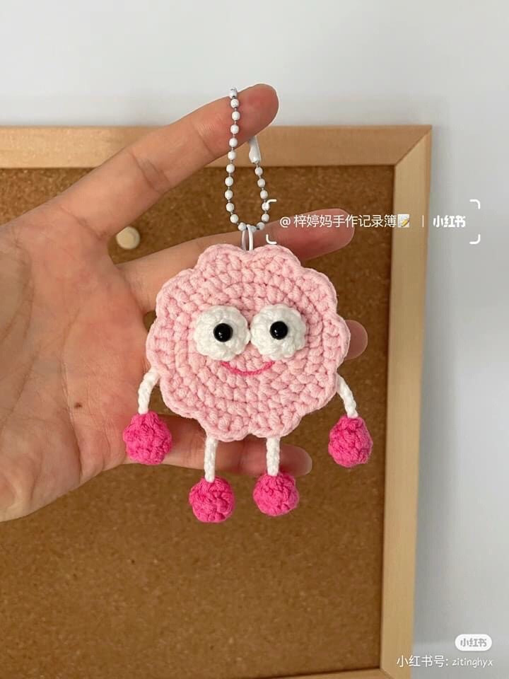 Cute Crochet Keychains: Pig in Ice Cream Cone and Bear Bee Amigurumi Patterns