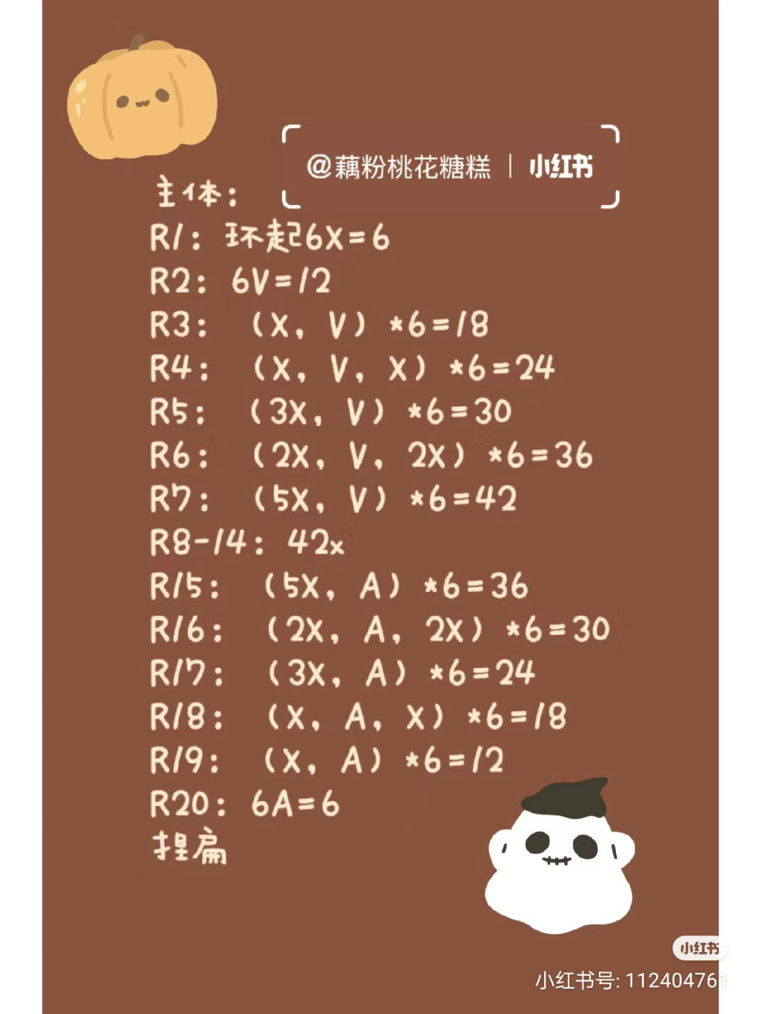 Cute Crochet Labubu Doll Pattern and Chart