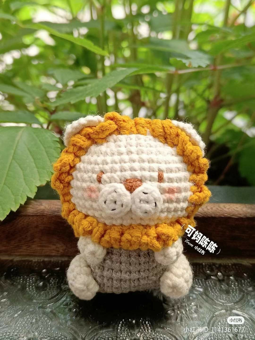Cute Crochet Lion Keychain Pattern Chart