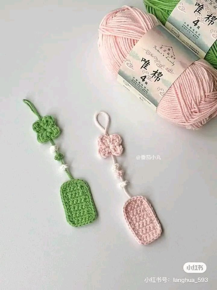 Cute Crochet Lucky Clover Keychain Pattern