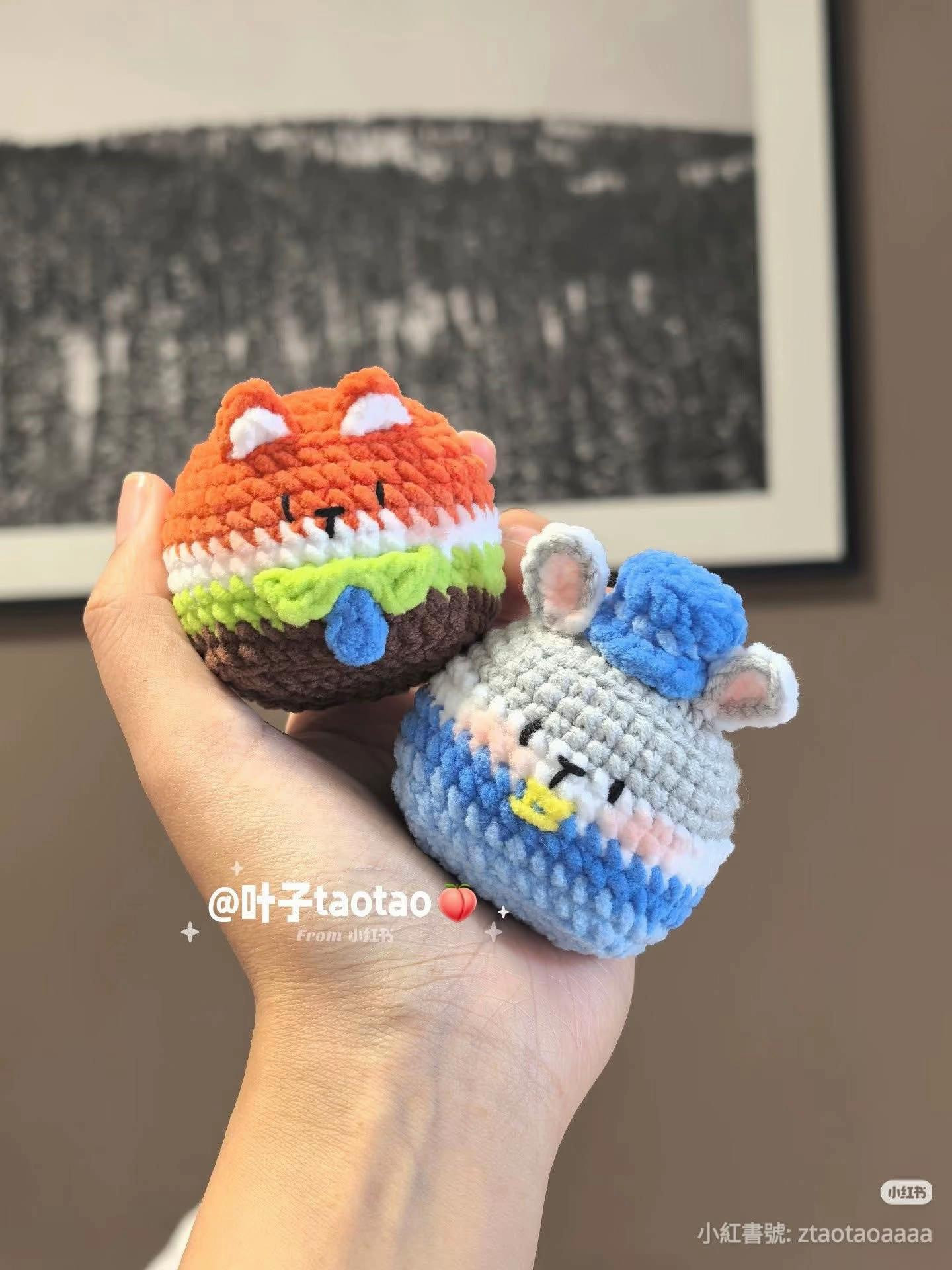 Cute Crochet Nick and Judy Zootopia Amigurumi Pattern Chart