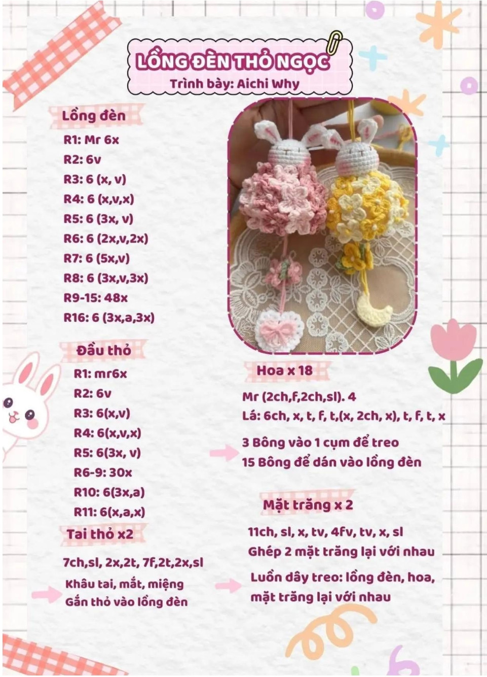 Cute Crochet Pig Keychain