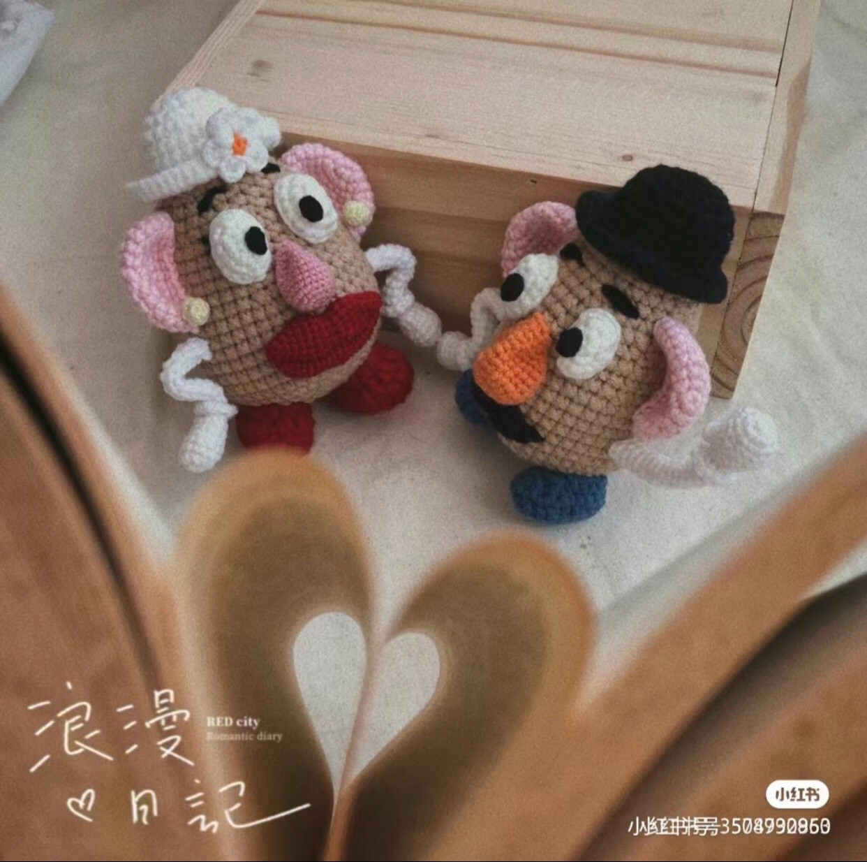 Cute Crochet Potato Couple Pattern Tutorial