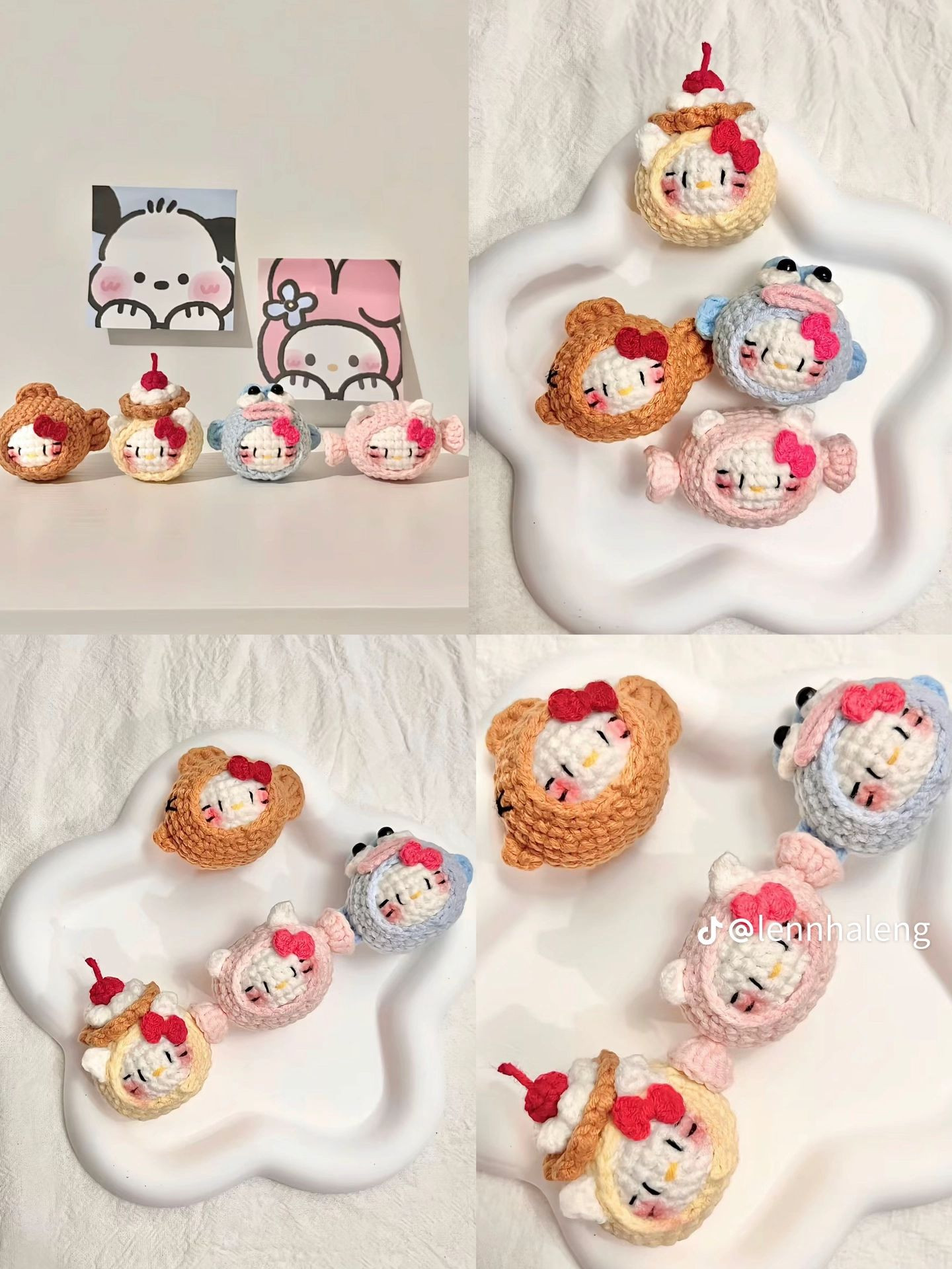 Cute Crochet Pudding Kitty Amigurumi Pattern Tutorial