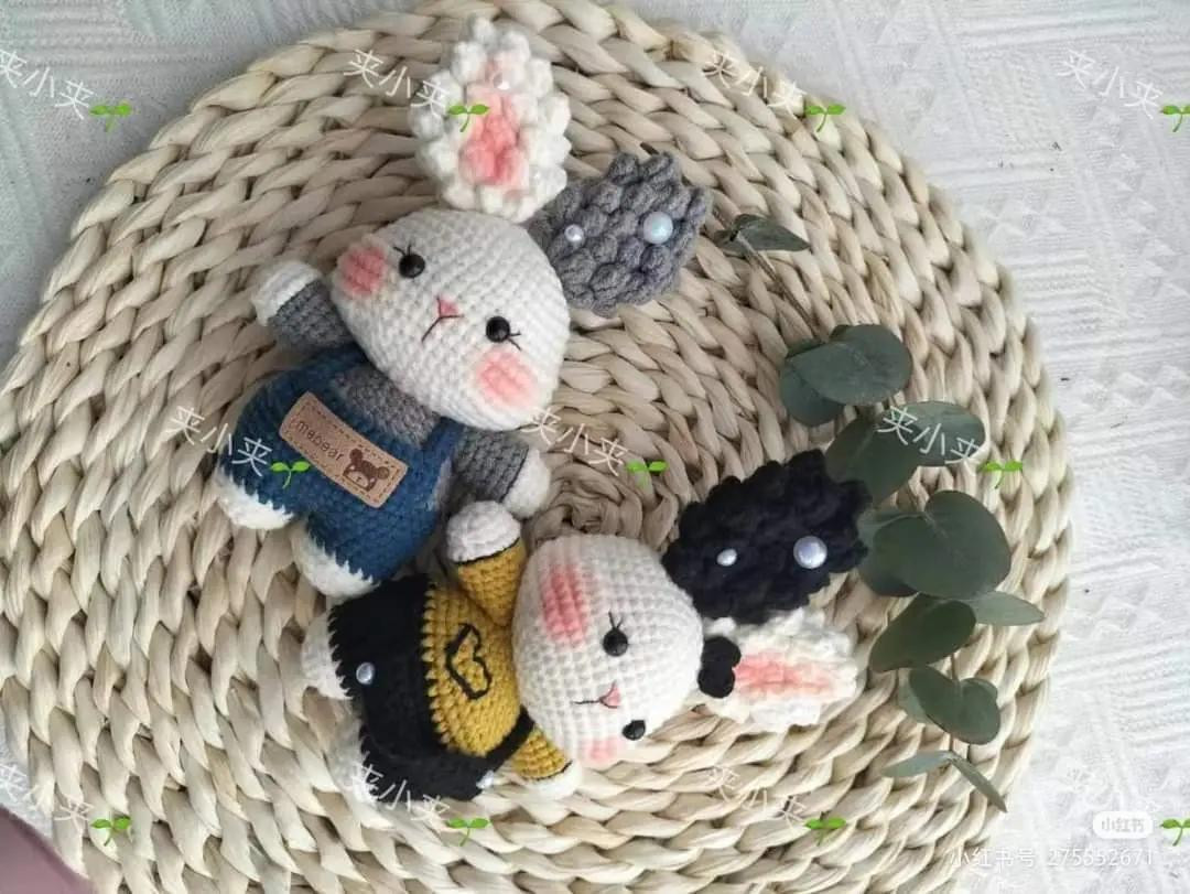 Cute Crochet Rabbit Doll Pattern Chart