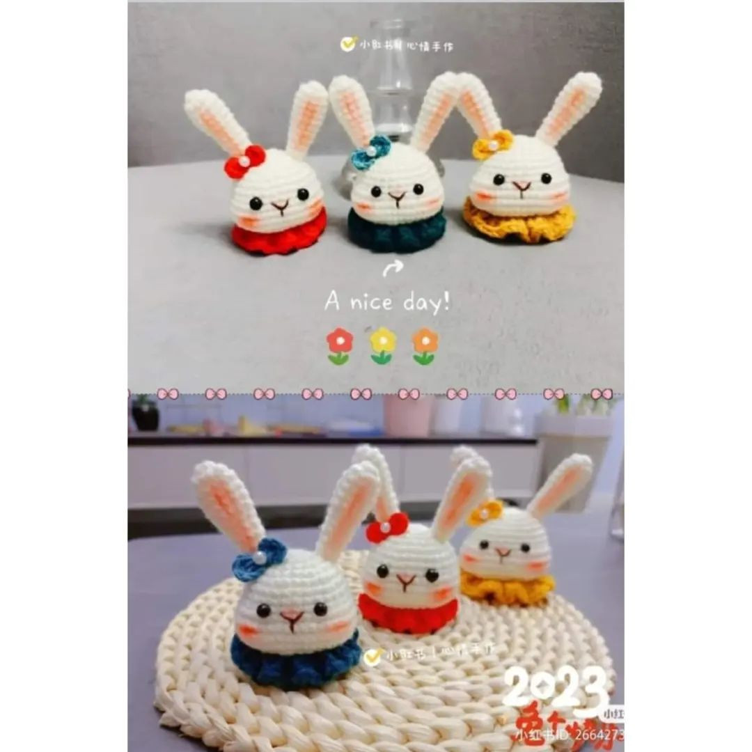 Cute Crochet Rabbit Keychain Pattern: Free Amigurumi Bunny Tutorial with Step-by-Step Instructions