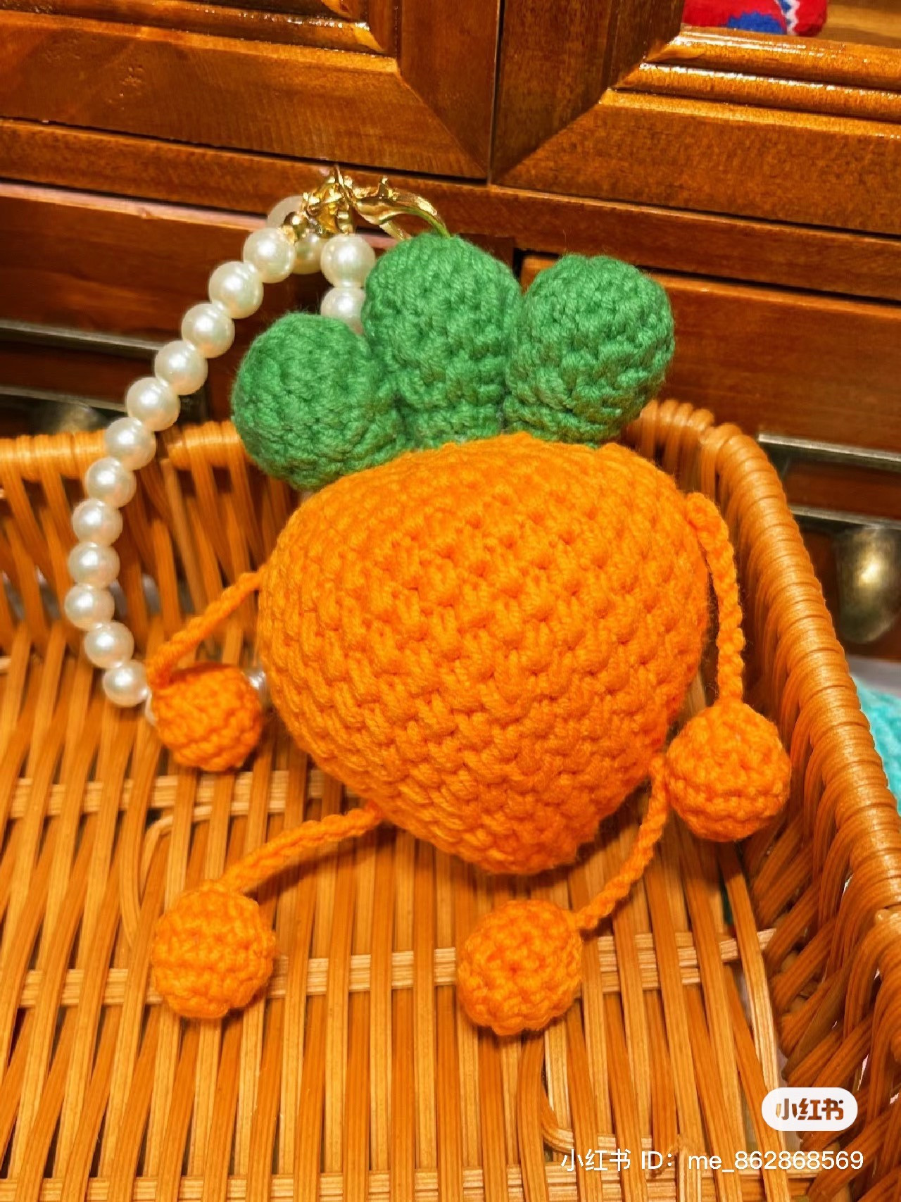 Cute Crochet Radish Crossbody Bag Pattern