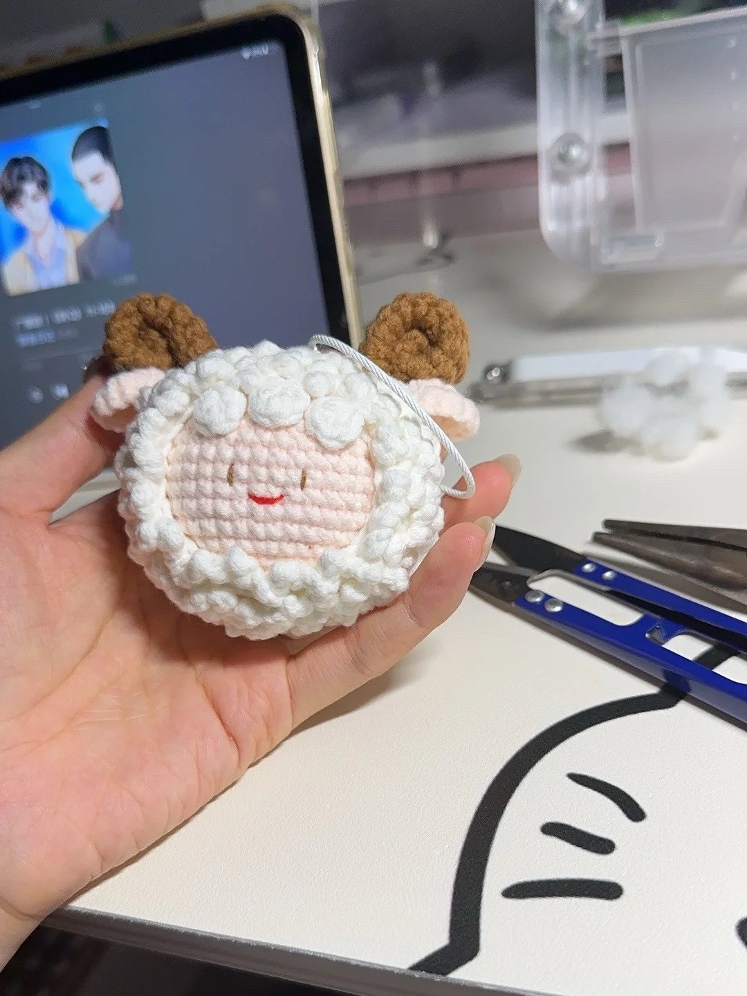 Cute Crochet Ram Sheep Amigurumi Pattern Tutorial