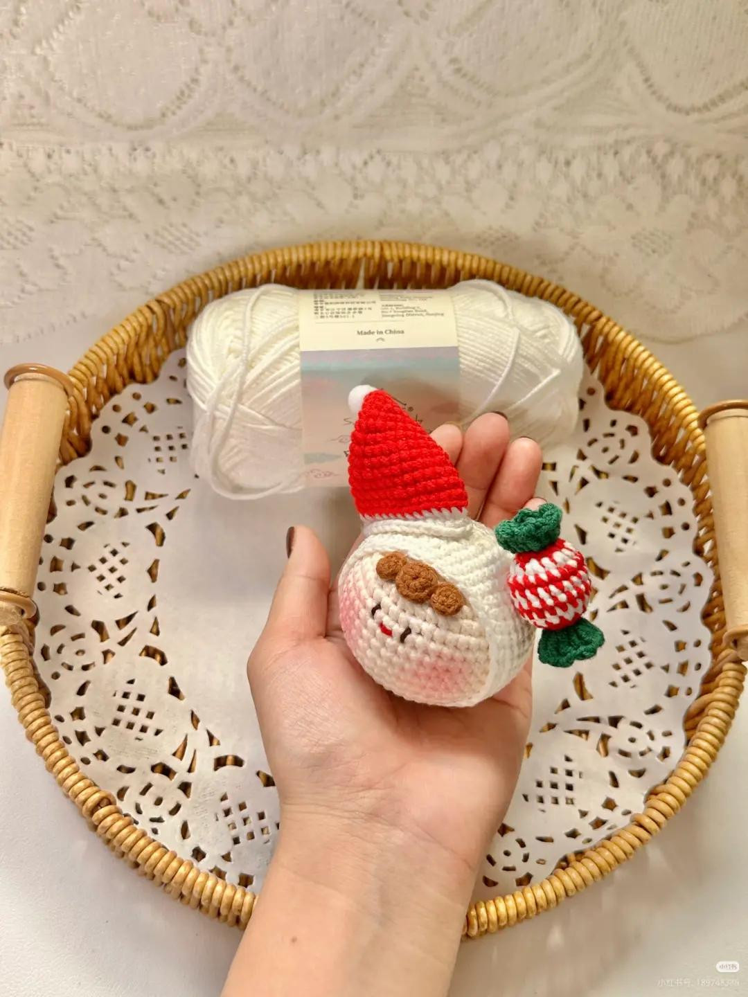 Cute Crochet Santa Claus Ball Doll Pattern Chart