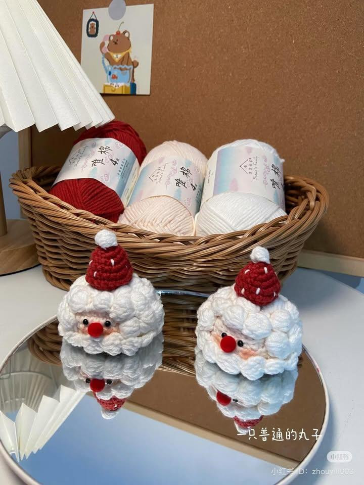 Cute Crochet Santa Claus Cake Pattern