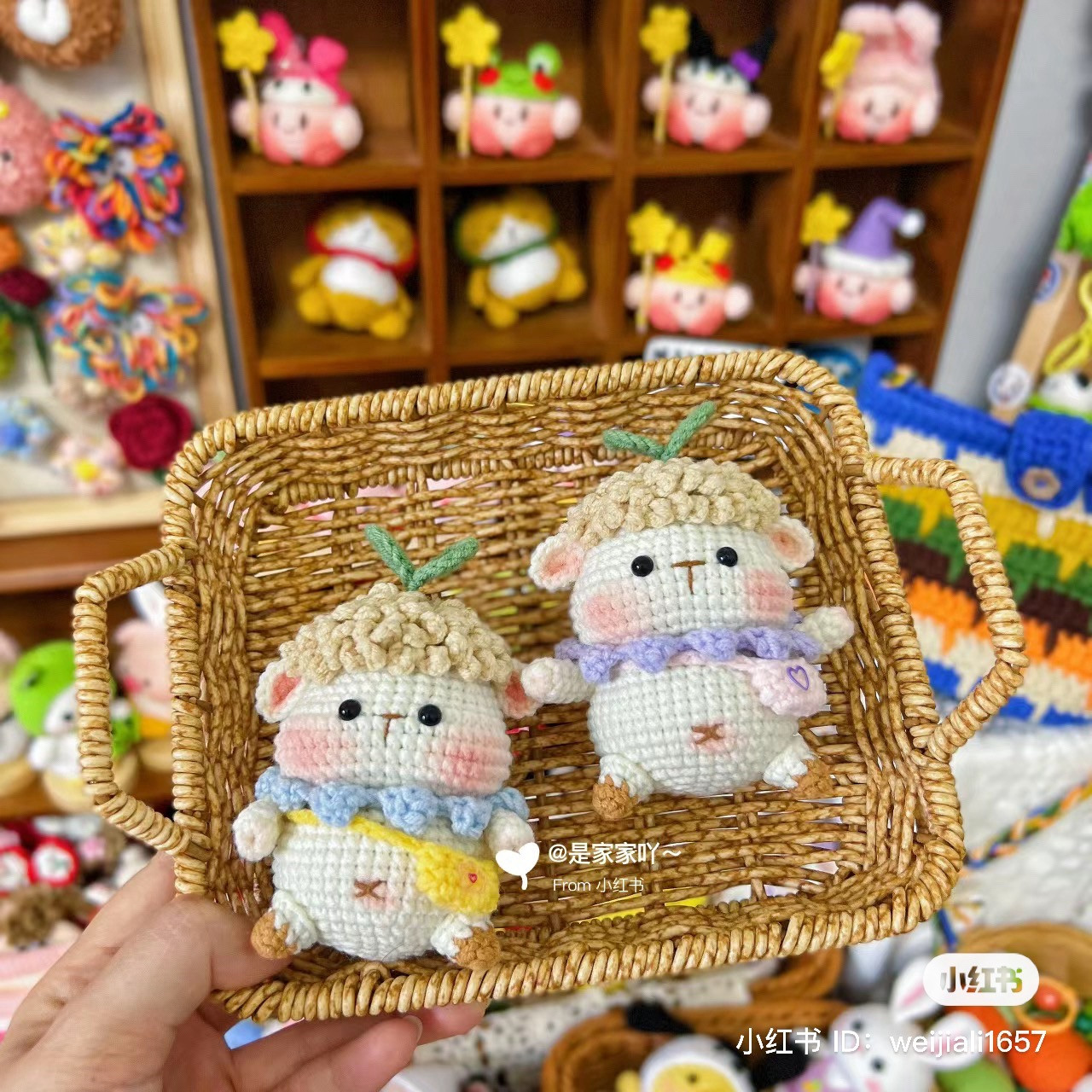 Cute Crochet Sheep Doll Pattern with Chart Instructions